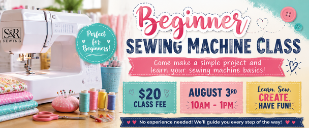 BEGINNER SEWING MACHINE CLASS