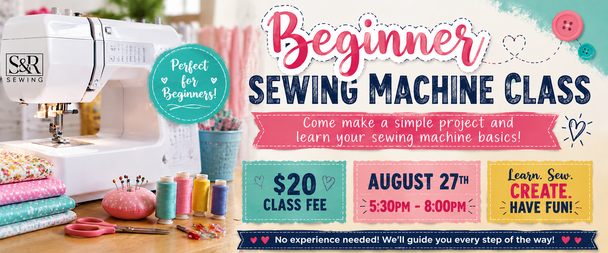BEGINNER SEWING MACHINE CLASS - EVENING