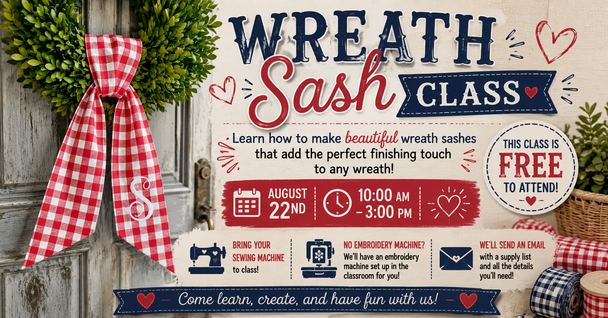 WREATH SASH CLASS