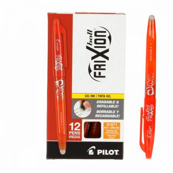 Frixion Pen Orange Fine Point 0.7mm Heat Erase - FX7ORG-BC1