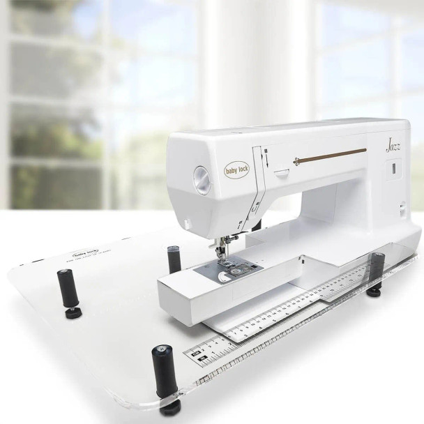 Overview
Instantly create a larger sewing surface with an extension table. These tables keep your fabric level, giving Clear Table Size 18" L X13" W