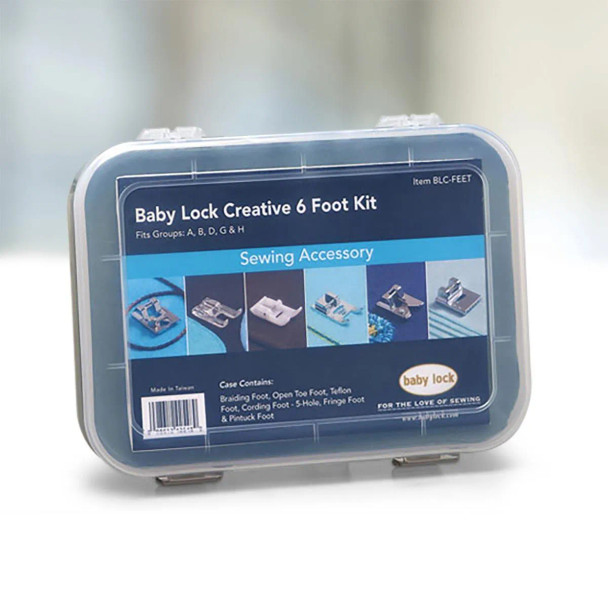 Baby Lock Foot Kit And Case
SKU:BLC-FEETUPC Code:098612425489