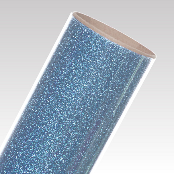 20" OLD BLUE GLITTER HEAT TRANSFER (HTV)
