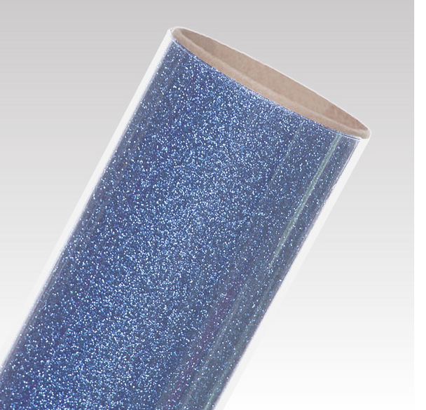 20" TRUE BLUE GLITTER HEAT TRANSFER (HTV)