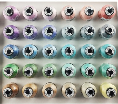 Custom Designer Thread FLORIANI Designer Series: PASTEL THREAD SET WITH FREE LETTING MASTER ...