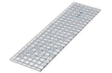 Dailygrace Ruler GRACE COMPANY - TRUE CUT - RECTANGLE QUILTING RULER- *6.5 x 24.5*
