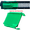 6" Green Flood Diffused Lens Cover for Dual Row LED Lightbar Off-road