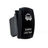 BUMPER LIGHT BAR OZ-USA® On/Off  Rocker Switch 4-Pin SPST Laser-Etch Blue LED for Truck SUV UTV Polaris RZR XP Can-Am RV