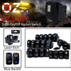 LIGHTED WHIP OZ-USA® On/Off Rocker Switch 4-Pin SPST Laser-Etch Blue LED Backlit for Truck UTV SUV Polaris RZR Can-Am  Marine Vessels