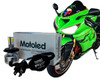 Motorcycle ATV Headlight Kit H4 HB2 9003 Hi/Lo 3-Sided Dual Beam LED Bulb 6000K Harley Kawasaki Yamaha 12 volts