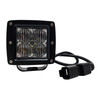4D Series OZ-USA® 3" Pod High Intensity LED Ditch Lights Flood Beam Pattern Plug and Play Wire Harness Offroad 