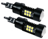 Pack of 2 White LED 3157 Light Bulb 3-Sided Dual Intensity 21SMD Projector Lens Running Tail Brake Reverse Back-up Light 12V - 24V