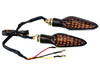 Front & Rear White Red Amber Dual Color LED Running Light Turn Signal Smoke Lens 12 Volts Motorcycle Universal Blinker