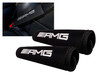 AMG Logo Black Neoprene Automotive Seat Belt Covers Safety Shoulder Pad Travel Bag Straps 