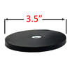 3.5" Neodymium Magnet Rubber-Coated Magnetic Base Mount Bracket Holder for LED Work Lights POD Lightbar