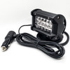5" Portable Magnet Base Mount LED Scene Light with Lighter Plug Adapter Wire Harness Kit for Off-road Truck RV 12V