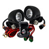 2" High Output LED Trail Lights Spot Beam with Handlebar Clamps Wire Harness Kit for ATV Motorcycle  E-Bikes