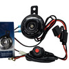 3" Hella Disc Horn Kit Wiring Harness Handlebar Switch Fuse Motorcycle ATV Dirtbike Snowmobile. 