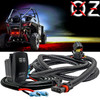 10ft. Pulse Power Bus Bar Plug Wire Harness Kit with Laser-Etched LED POD LIGHTS On/Off Rocker Switch Compatible with Polaris  RZR Pro Ranger Crew XP General