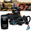 Shock Mount Light Wire Harness Plug & Play with On/Off Rocker Switch Fuse Compatible with Can-Am Maverick X3 RS Turbo R