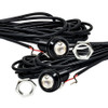 5/8 Inch Black 22mm Bolt Beam Green LED with 20ft. AWG #26 Wire 