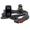 Pulse Power Bus Bar Plug Wire Harness Kit with LIGHTED WHIP On/Off Rocker Switch Compatible with Polaris XPEDITION XP ADV Ultimate Northstar Premium