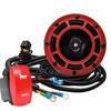 OZ-USA® 5" Hella Disc Horn Kit with Plug & Play Power Busbar Wiring Harness and Red Momentary Rocker Switch – Fits Can-Am Maverick X3 Sport Trail Commander  Defender