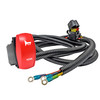 HORN Momentary On/Off Red Rocker Switch with Power Distribution Block Wire Harness Compatible with Can-Am Maverick X3 Max RS Turbo RR Sport Trail Defender Commander