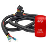 SIDE LIGHTS On/Off Red Rocker Switch with Power Distribution Block Wire Harness Compatible with Can-Am Maverick X3 Max RS Turbo RR Sport Trail Defender Commander