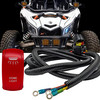 Dome Lights On/Off Red Rocker Switch with Power Distribution Block Wire Harness Compatible with Can-Am Maverick X3 Max RS Turbo RR Sport Trail Defender Commander