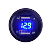 Round Voltage Meter Dual USB Port Blue LED with Power Bus Bar Distribution Block Wire Harness Compatible with Can-Am Maverick X3  RS Turbo Commander Defender