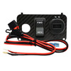 Carbon Fiber Golf Cart Volt Meter Key Switch Plate USB charger for EZGO TXT PDS Electric 36v 48v 