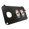 Carbon Fiber Golf Cart Key Plate with Aux Toggle Switch for EZGO TXT PDS Electric 36v 48v 