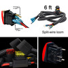 LED Light Bar On/Off Red Rocker Switch with Power Distribution Block Wire Harness Compatible with Can-Am Maverick X3 Max RS Turbo RR Sport Trail Defender