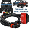 Pulse Power Bus Bar Plug Wire Harness Kit with LED LIGHT BAR On/Off Red Rocker Switch Compatible with Polaris XPEDITION XP ADV