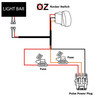 10' Pulse Power Bus Bar Plug Wire Harness with LED LIGHT BAR On/Off Red Rocker Switch  Compatible with Polaris XPEDITION XP ADV
