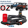 10' Pulse Power Bus Bar Plug Wire Harness with LED LIGHT BAR On/Off Red Rocker Switch  Compatible with Polaris XPEDITION XP ADV