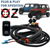10' Wire Harness Kit with Pulse Power Bus Bar Plug On/Off Rocker Switch Fuse for Side Lights Compatible with 2024 Polaris XPEDITION XP ADV Ultimate Northstar Premium