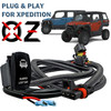 10ft. Pulse Power Bus Bar Plug & Play Wire Harness with Bumper Light Bar On/Off Rocker Switch Compatible with Polaris XPEDITION XP ADV