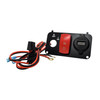 Golf Cart Key Switch Plate R-N-D Reverse Neutral Drive Red Rocker-Style Switch with 48V Voltage Meter and USB charger for EZGO TXT PDS Electric  