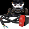 Spot Lights On/Off Red Rocker Switch with Power Distribution Block Wire Harness Compatible with Can-Am Maverick X3 Max RS Turbo RR Sport Trail Defender
