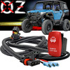 10ft Pulse Power Bus Bar Plug Red Rocker Switch 3-Wire Harness Kit for Dual Function Bumper Lights Compatible with Polaris RZR Pro Ranger Crew XP XPEDITION ADV 2018-2025