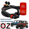 Spot Lights On/Off Red Rocker Switch with Pulse Power Bus Bar Plug Wire Harness Kit Compatible with Polaris XPEDITION XP ADV