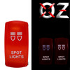 Spot Lights On/Off Red Rocker Switch with Pulse Power Bus Bar Plug Wire Harness Kit Compatible with Polaris XPEDITION XP ADV