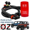 Flood Lights On/Off Red Rocker Switch with Pulse Power Bus Bar Plug Wire Harness Kit Compatible with Polaris XPEDITION XP ADV