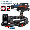 10' Pulse Power Bus Bar Plug Wire Harness with Flood Lights On/Off Rocker Switch - Compatible with Polaris XPEDITION XP ADV