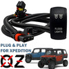 Flood Lights Laser-Etched On/Off Rocker Switch with Pulse Power Bus Bar Plug Wire Harness Kit Compatible with  Polaris RZR XPEDITION XP ADV Ultimate Northstar Premium Models