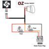 10' Pulse Power Bus Bar Plug Wiring Harness with FAN On/Off Red Rocker Switch Compatible with Polaris XPEDITION XP ADV