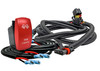 10' Split-Wire Pulse Power Busbar Plug Wiring Harness with Side Lights On/Off Red Rocker Switch Compatible with Polaris RZR Pro General Ranger Crew XP