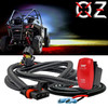 10' Pulse Power Busbar Plug Wire Harness with Dome Lights On/Off Red Rocker Switch Compatible with Polaris RZR Trail S Pro General Ranger Crew XP